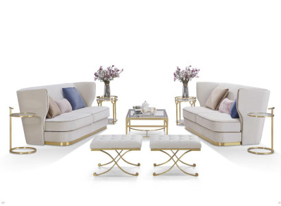 Designer Sofa Sofa set 2+2 Seater Couch Upholstery Suite new Furniture